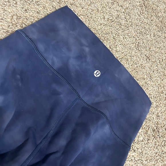 Lululemon Wunder Train High-Rise Tight 25" Diamond Dye Blue Women's Size 4 Yoga - Picture 3 of 9